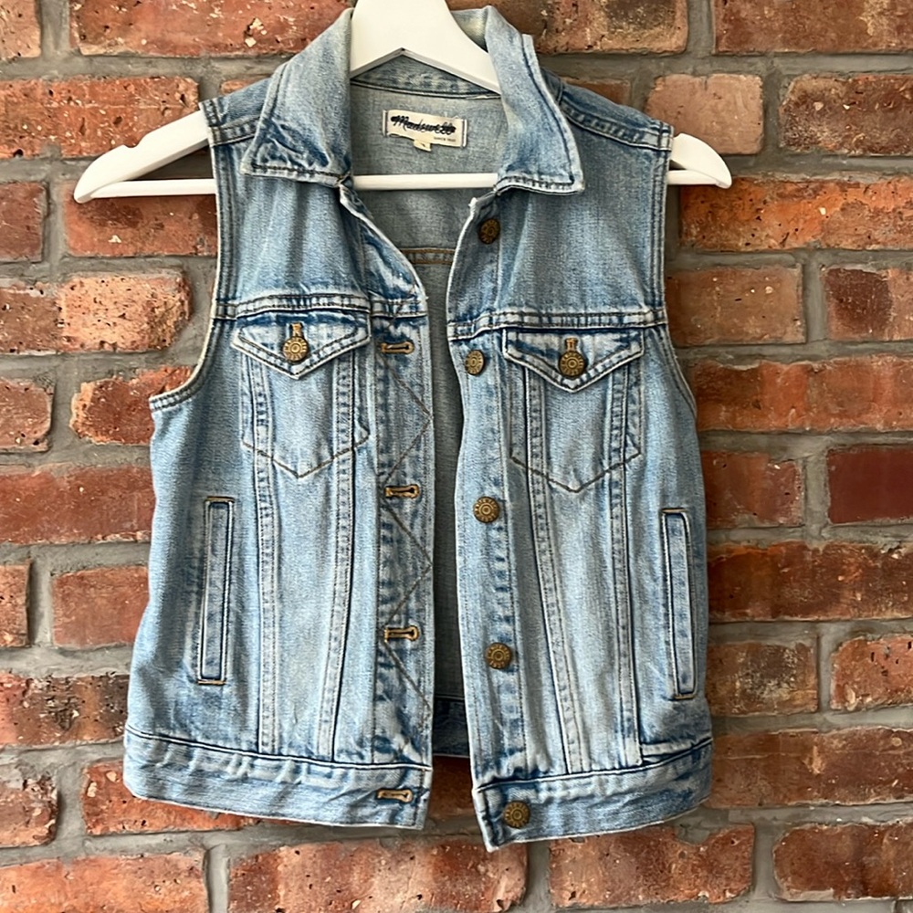 Madewell jeans vest.